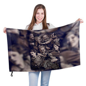 Флаг 3D с принтом Sons Of Anarchy в Курске, 100% полиэстер | плотность ткани — 95 г/м2, размер — 67 х 109 см. Принт наносится с одной стороны | sons of anarchy | анархии | сыны
