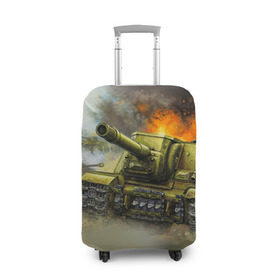 Чехол для чемодана 3D с принтом Военная техника в Курске, 86% полиэфир, 14% спандекс | двустороннее нанесение принта, прорези для ручек и колес | tank | tanks | военные | оружие | самолет | самолеты | танк | танки | техника