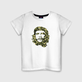 Детская футболка хлопок с принтом Che Guevara camo в Курске, 100% хлопок | круглый вырез горловины, полуприлегающий силуэт, длина до линии бедер | 