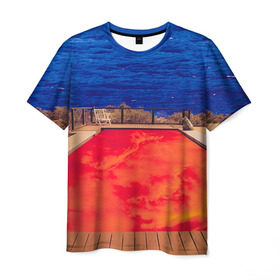 Мужская футболка 3D с принтом Red Hot Chili Peppers в Курске, 100% полиэфир | прямой крой, круглый вырез горловины, длина до линии бедер | chili | heavy | hot | metal | peppers | red | rhcp | rock | trash | кидис | метал | рок | хеви | энтони