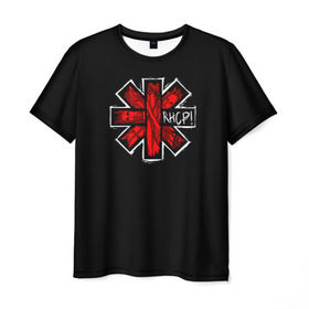 Мужская футболка 3D с принтом Red Hot Chili Peppers в Курске, 100% полиэфир | прямой крой, круглый вырез горловины, длина до линии бедер | chili | heavy | hot | metal | peppers | red | rhcp | rock | trash | кидис | метал | рок | хеви | энтони