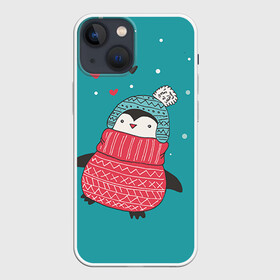 Чехол для iPhone 13 mini с принтом Пингвинчик в Курске,  |  | пингвин