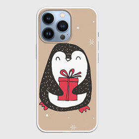 Чехол для iPhone 13 Pro с принтом Пингвин с подарком в Курске,  |  | пингвин