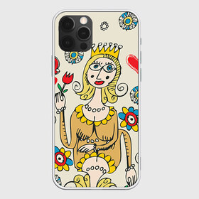 Чехол для iPhone 12 Pro Max с принтом Червовая дама в Курске, Силикон |  | 14 февраля | love | влюбленные | карты | королева | король | лав | любовь | пара | парные | подарок