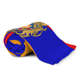 Плед 3D с принтом Герб и флаг Армении в Курске, 100% полиэстер | закругленные углы, все края обработаны. Ткань не мнется и не растягивается | armenia | армения | герб | флаг
