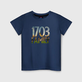 Детская футболка хлопок с принтом 1703 family в Курске, 100% хлопок | круглый вырез горловины, полуприлегающий силуэт, длина до линии бедер | петербург | питер | санкт | санкт петербург | спб