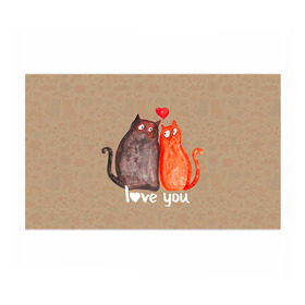Бумага для упаковки 3D с принтом Влюбленные котики в Курске, пластик и полированная сталь | круглая форма, металлическое крепление в виде кольца | 14 февраля | bear | love | teddy | валентин | влюбленный | киска | кот | котик | любовь | милый | рисунок | сердечко | сердце