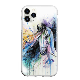 Чехол для iPhone 11 Pro матовый с принтом Лошадь Арт 3 в Курске, Силикон |  | Тематика изображения на принте: horse | horseshoe | акварель | головалошади | грива | жеребец | животные | конь | лошадь | лошадьскрыльями | подкова | природа | рисуноккрасками