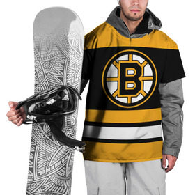 Накидка на куртку 3D с принтом Boston Bruins в Курске, 100% полиэстер |  | boston bruins | hockey | nhl | нхл | спорт | хоккей