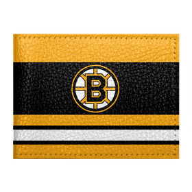Обложка для студенческого билета с принтом Boston Bruins в Курске, натуральная кожа | Размер: 11*8 см; Печать на всей внешней стороне | Тематика изображения на принте: boston bruins | hockey | nhl | нхл | спорт | хоккей