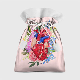 Подарочный 3D мешок с принтом Cердечко в Курске, 100% полиэстер | Размер: 29*39 см | Тематика изображения на принте: 14 февраля | love | влюбленный | любовь | рисунок | сердечки | сердечко | сердце