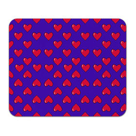 Коврик прямоугольный с принтом Пиксельная любовь в Курске, натуральный каучук | размер 230 х 185 мм; запечатка лицевой стороны | 14 февраля | love | влюбленный | любовь | рисунок | сердечки | сердечко | сердце