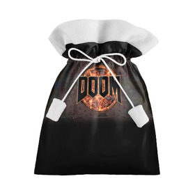 Подарочный 3D мешок с принтом Doom в Курске, 100% полиэстер | Размер: 29*39 см | Тематика изображения на принте: doom | game | гибель | дум | игра | игры | обреченность | шутер