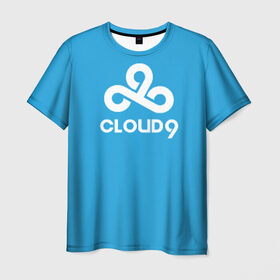Мужская футболка 3D с принтом Cloud 9 в Курске, 100% полиэфир | прямой крой, круглый вырез горловины, длина до линии бедер | 