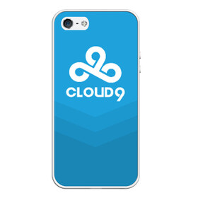Чехол для iPhone 5/5S матовый с принтом Cloud 9 в Курске, Силикон | Область печати: задняя сторона чехла, без боковых панелей | 9 | c9 | cloud | csgo | team | клауда | ксго | найн
