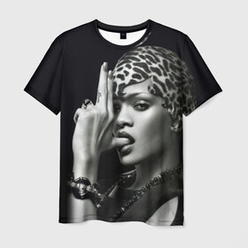 Мужская футболка 3D с принтом Плохая девочка в Курске, 100% полиэфир | прямой крой, круглый вырез горловины, длина до линии бедер | женщина | монохром