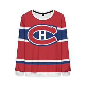 Мужской свитшот 3D с принтом Montreal Canadiens в Курске, 100% полиэстер с мягким внутренним слоем | круглый вырез горловины, мягкая резинка на манжетах и поясе, свободная посадка по фигуре | hockey | montreal canadien | nhl | нхл | спорт | хоккей