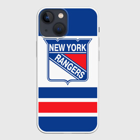 Чехол для iPhone 13 mini с принтом New York Rangers в Курске,  |  | hockey | new york rangers | nhl | нхл | спорт | хоккей
