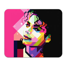 Коврик прямоугольный с принтом Майкл Джексон в Курске, натуральный каучук | размер 230 х 185 мм; запечатка лицевой стороны | michael jackson | майкл джексон | поп арт | портрет