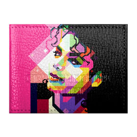 Обложка для студенческого билета с принтом Майкл Джексон в Курске, натуральная кожа | Размер: 11*8 см; Печать на всей внешней стороне | michael jackson | майкл джексон | поп арт | портрет