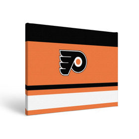 Холст прямоугольный с принтом Philadelphia Flyers в Курске, 100% ПВХ |  | hockey | nhl | philadelphia flyers | нхл | хоккей