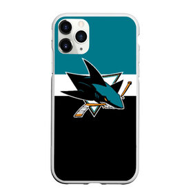 Чехол для iPhone 11 Pro матовый с принтом San Jose Sharks в Курске, Силикон |  | Тематика изображения на принте: hockey | nhl | san jose sharks | нхл | спорт | хоккей