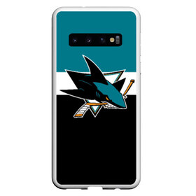 Чехол для Samsung Galaxy S10 с принтом San Jose Sharks в Курске, Силикон | Область печати: задняя сторона чехла, без боковых панелей | Тематика изображения на принте: hockey | nhl | san jose sharks | нхл | спорт | хоккей