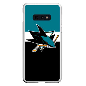 Чехол для Samsung S10E с принтом San Jose Sharks в Курске, Силикон | Область печати: задняя сторона чехла, без боковых панелей | Тематика изображения на принте: hockey | nhl | san jose sharks | нхл | спорт | хоккей