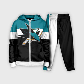 Детский костюм 3D с принтом San Jose Sharks в Курске,  |  | hockey | nhl | san jose sharks | нхл | спорт | хоккей