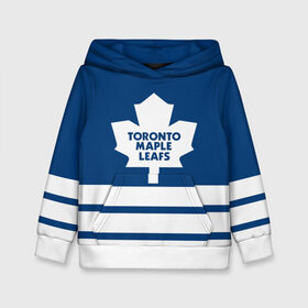 Детская толстовка 3D с принтом Toronto Maple Leafs в Курске, 100% полиэстер | двухслойный капюшон со шнурком для регулировки, мягкие манжеты на рукавах и по низу толстовки, спереди карман-кенгуру с мягким внутренним слоем | hockey | nhl | toronto maple leafs | нхл | хоккей