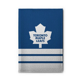 Обложка для автодокументов с принтом Toronto Maple Leafs в Курске, натуральная кожа |  размер 19,9*13 см; внутри 4 больших “конверта” для документов и один маленький отдел — туда идеально встанут права | Тематика изображения на принте: hockey | nhl | toronto maple leafs | нхл | хоккей
