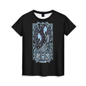 Женская футболка 3D с принтом Близнецы в Курске, 100% полиэфир ( синтетическое хлопкоподобное полотно) | прямой крой, круглый вырез горловины, длина до линии бедер | gemini | арт | близнецы | гороскоп | знаки зодиака | череп