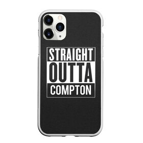 Чехол для iPhone 11 Pro Max матовый с принтом Straight Outta Compton в Курске, Силикон |  | Тематика изображения на принте: compton | n.w.a. | nwa | outta | straight | голос улиц