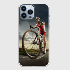 Чехол для iPhone 13 Pro Max с принтом Велогонщик в Курске,  |  | extreme | вело | велосипед | шоссейный велосипед | экстрим