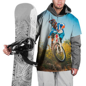 Накидка на куртку 3D с принтом МТБ в Курске, 100% полиэстер |  | extreme | вело | велосипед | маунтинбайк | мтб | экстрим