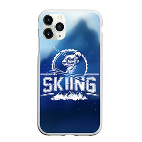 Чехол для iPhone 11 Pro матовый с принтом Лыжный спорт в Курске, Силикон |  | extreme | ski | skiing | горнолыжное | горные лыжи | лыжник | фристайл | экстрим