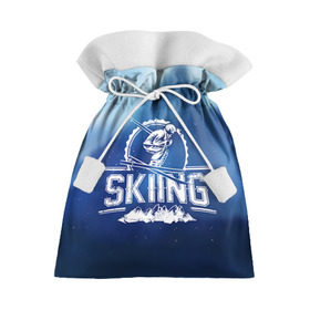 Подарочный 3D мешок с принтом Лыжный спорт в Курске, 100% полиэстер | Размер: 29*39 см | Тематика изображения на принте: extreme | ski | skiing | горнолыжное | горные лыжи | лыжник | фристайл | экстрим