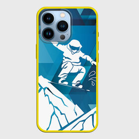 Чехол для iPhone 13 Pro с принтом Горы и сноубордист в Курске,  |  | extreme | snowboard | сноуборд | сноубордист | экстрим