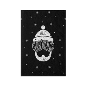Обложка для паспорта матовая кожа с принтом Бородатый сноубордист в Курске, натуральная матовая кожа | размер 19,3 х 13,7 см; прозрачные пластиковые крепления | extreme | snowboard | сноуборд | сноубордист | экстрим