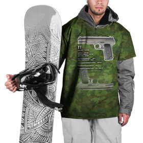 Накидка на куртку 3D с принтом ТТ в Курске, 100% полиэстер |  | Тематика изображения на принте: оружие | пистолет | тт | ттх | тульский токарев