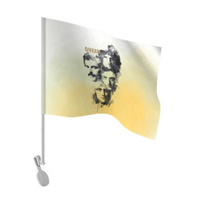 Флаг для автомобиля с принтом Queen группа в Курске, 100% полиэстер | Размер: 30*21 см | Тематика изображения на принте: freddie | heavy | mercury | metal | queen | rock | квин | куин | меркури | меркюри | метал | рок | фредди меркьюри | фреди | хэви