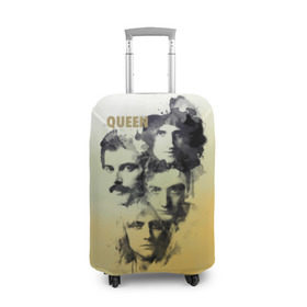 Чехол для чемодана 3D с принтом Queen группа в Курске, 86% полиэфир, 14% спандекс | двустороннее нанесение принта, прорези для ручек и колес | freddie | heavy | mercury | metal | queen | rock | квин | куин | меркури | меркюри | метал | рок | фредди меркьюри | фреди | хэви