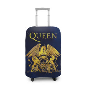 Чехол для чемодана 3D с принтом Группа Queen в Курске, 86% полиэфир, 14% спандекс | двустороннее нанесение принта, прорези для ручек и колес | freddie | heavy | mercury | metal | queen | rock | квин | куин | меркури | меркюри | метал | рок | фредди меркьюри | фреди | хэви
