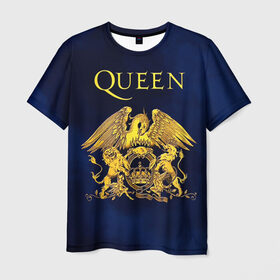 Мужская футболка 3D с принтом Группа Queen в Курске, 100% полиэфир | прямой крой, круглый вырез горловины, длина до линии бедер | freddie | heavy | mercury | metal | queen | rock | квин | куин | меркури | меркюри | метал | рок | фредди меркьюри | фреди | хэви