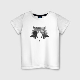 Детская футболка хлопок с принтом The Witcher в Курске, 100% хлопок | круглый вырез горловины, полуприлегающий силуэт, длина до линии бедер | ведьмак