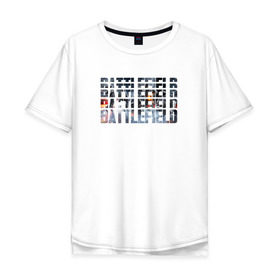 Мужская футболка хлопок Oversize с принтом Battlefield в Курске, 100% хлопок | свободный крой, круглый ворот, “спинка” длиннее передней части | 1 | 2 | 3 | batlefield | батлфилд | баттлфилд