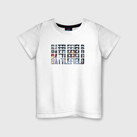 Детская футболка хлопок с принтом Battlefield в Курске, 100% хлопок | круглый вырез горловины, полуприлегающий силуэт, длина до линии бедер | 1 | 2 | 3 | batlefield | батлфилд | баттлфилд