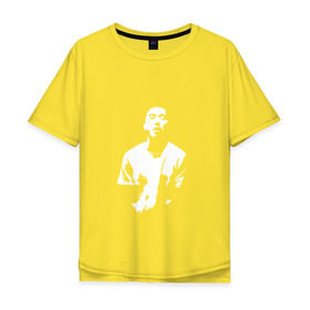 Мужская футболка хлопок Oversize с принтом Скриптонит в Курске, 100% хлопок | свободный крой, круглый ворот, “спинка” длиннее передней части | баста