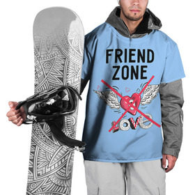 Накидка на куртку 3D с принтом Friendzone в Курске, 100% полиэстер |  | 14 февраля | friendzone | valentine | день святого валентина | ненавижу 14 февраля | сердечки | френдзона