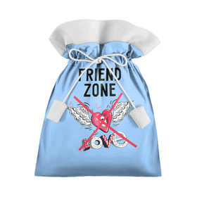 Подарочный 3D мешок с принтом Friendzone в Курске, 100% полиэстер | Размер: 29*39 см | 14 февраля | friendzone | valentine | день святого валентина | ненавижу 14 февраля | сердечки | френдзона